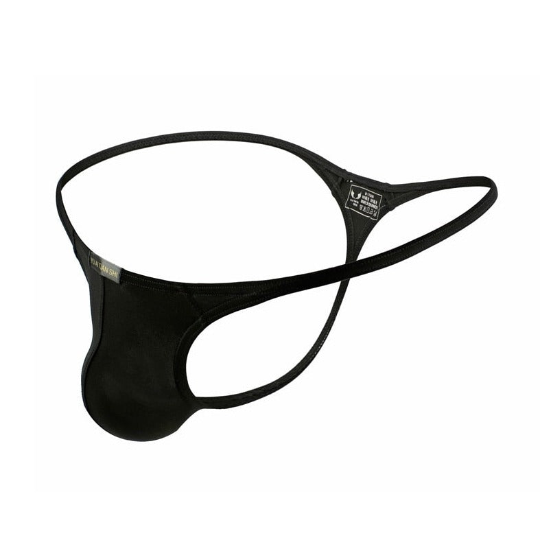 Black Men's Classic Thong: Breathable Gay Underwear - pridevoyageshop.com - gay men’s underwear and swimwear