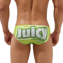 sexy gay man in Gradient green SEOBEAN Gay Fun Statement Briefs | Gay Mens Underwear- pridevoyageshop.com - gay men’s underwear and swimwear