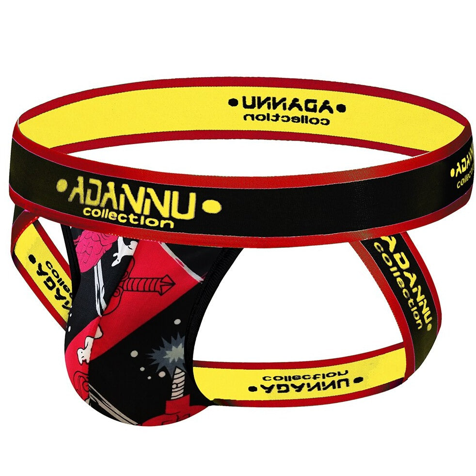 red Gay Jockstraps: Pattern Print Jockstrap & sexy jock straps- pridevoyageshop.com - gay men’s underwear and swimwear